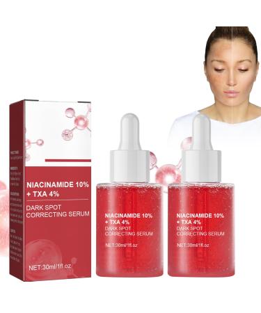 2Pc Niacinamide For Post-Acne Marks Dark Spot Correcting Serum Dark Spot Correcting Glow Serum 10% Niacinamide Niacinamide Serum Facial Care Against Pigmentation Spots And Age Spots