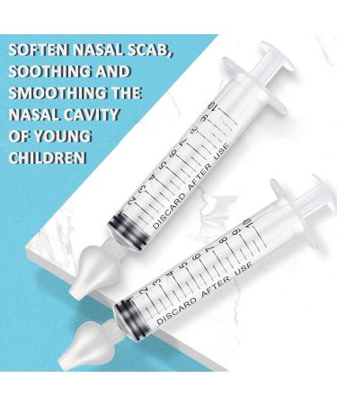 2Pcs 10ml Baby Nasal Irrigator Infant Nose Cleaner Nose Cleaner Rinsing Device for Gentle Nasal Care - Buy Online on SooperMarket.com
