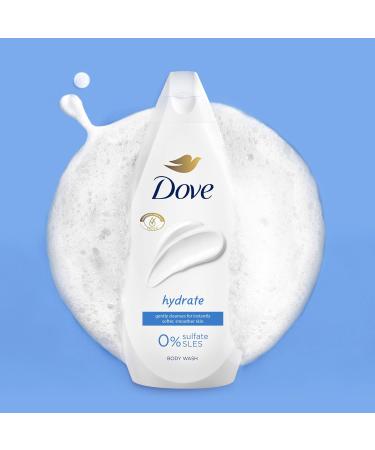 Dove Hydrate Body Wash Body Cleanser Shower Gel With Plant-Based Moisturisers For Softer Smoother Skin After One Shower 225 Ml - Buy Online on SooperMarket.com