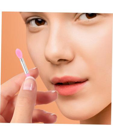 Shop Mikinona 10pcs Lip Mask Spoon & Makeup Brush Set | Lipstick Applicator Creamy Eyeshadow & More - Miss Cosmetic Pink - Buy Online on SooperMarket.com