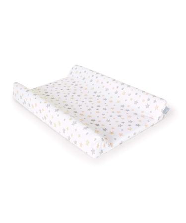 Ceba Baby Changing Pad Covers Set - 2 Wrap Edition Extra Thick Cotton Dark Gray Star Design Fits 50x70/50x80 cm Diaper Pad - Buy Online on SooperMarket.com