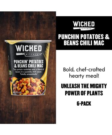 Wicked Kitchen Punchin Potatoes & Beans Chili Mac 6 Pack - Plant-Based Dairy Free & GMO-Free Instant Mashed Potatoes & Beans in Chili Sauce - Buy Online on SooperMarket.com