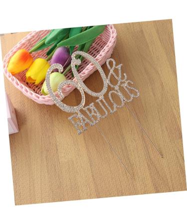 Vaguelly 60 Cupcake Appetizer Picks Birthday Cake Decor Dessert Toppers Party Food Picks Number Cake Decorations Crystal Birthday Acrylic Cake Picks Glitter Big Crown Bride Golden Size 1 - Buy Online on SooperMarket.com