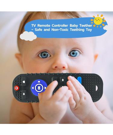 BigSpinach Black Teething Video Game Control Toy Teether for Baby - Remote Control Design - Buy Online on SooperMarket.com