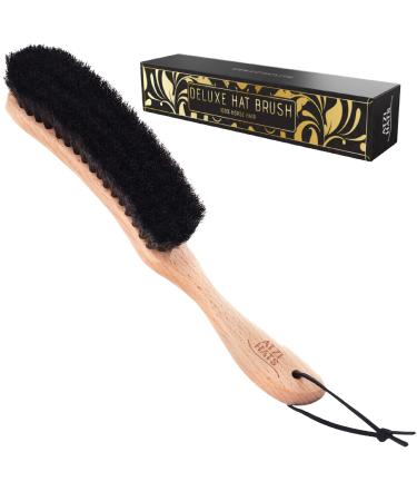 Hat Brush Clothes Brush for Suits Lint Brush Felt Cowboy Hat Cleaner Suit Brush Laundress Lint Roller Wool Cashmere Velvet Furniture Pet Hair Cleaning Kit 100% Horsehair Bristle