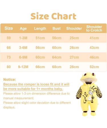 Baby Rompers with Footies Hat - Cotton Jumpsuit Winter Outfits for Infant Boys and Girls - Size 9-12 Months - Buy Online on SooperMarket.com