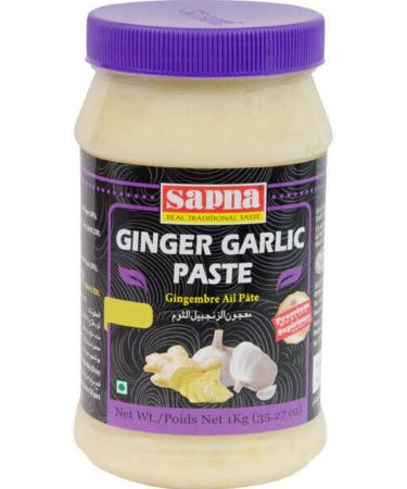 Sapna Ginger & Garlic Paste - 1kg (Pack of 2) | Authentic Flavor | Convenient and Flavorful Cooking Essential | Versatile Culinary Use - Buy Online on SooperMarket.com