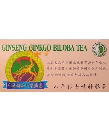 Dr Chen Ginseng Root Green Tea with Ginkgo Biloba Traditional Natural Herbal Blend 20 Teabags - Buy Online on SooperMarket.com