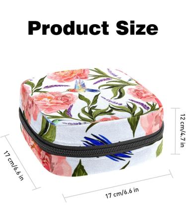 Anna Cowper Flower Sanitary Napkin Storage Bag Feminine Menstrual Cup Pouches Nursing Pad Holder Tampon Bags Portable Period Bag for Women Teen Girls 1Pcs Multi-colored 3 - Buy Online on SooperMarket.com