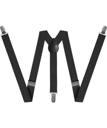 Buy Aonat Heavy Duty Men's Braces Durable Elastic Y-Form Adjustable Extra Strong Clips Fits All Sizes Black 2.5 cm Wide - Buy Online on SooperMarket.com
