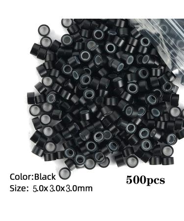 Professional Hair Extensions Tools Kit with 500 Micro Ring Beads, Plier, Hook Needle, Clips - for Fairy Hair Tinsel Strands - Buy Online on SooperMarket.com