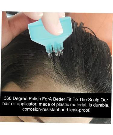 Hair Color Applicator Bottle Set Dying Tools with Comb & Dropper for Easy Hair Dyeing 6.3X4.5cm Blue - Buy Online on SooperMarket.com