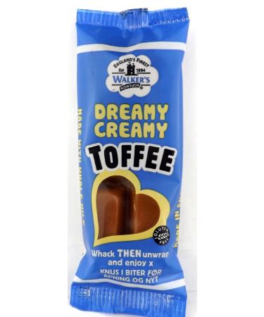 WALKERS nonsuch TOFFEE BARS 100g bars & 50g bars banana brazil hazelnut liquorice & dreamy creamy (4 X DREAMY CREAMY 50g BARS)