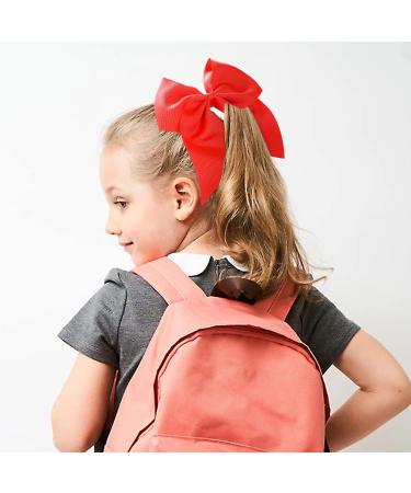Shop 2 Pieces Large Red Loop Hair Ties - Perfect Cheerleader Hair Accessories for Women & Girls - Ideal for Christmas Parties - Buy Online on SooperMarket.com