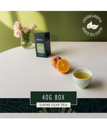 PekoeTea Edinburgh The Orangery Tea - Chinese White & Green Tea with Orange Luxury Signature Blend 40g Loose Leaf Box - Buy Online on SooperMarket.com