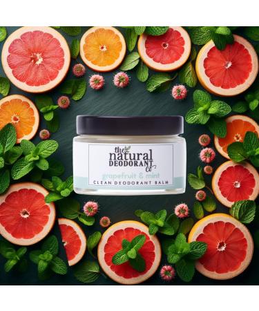 The Natural Deodorant Co Clean Deodorant Balm Grapefruit & Mint 55g Aluminium Free Plastic Free All Day Protection - Buy Online on SooperMarket.com