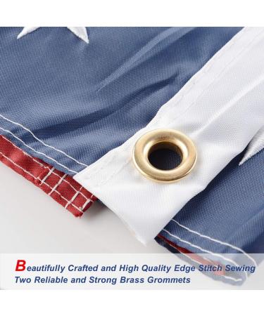 Yafeco 16x24 Inch Boat Flag - U.S. 50 Star Ensign Nautical American Flag with Sewn Stripes, Embroidered Stars, and Brass Grommets - Buy Online on SooperMarket.com