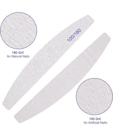 FRIUSATE 10-Piece White Nail Buffer Block & File Set - Nail File Sanding Blocks for Natural, Acrylic, and Gel Nails - Buy Online on SooperMarket.com
