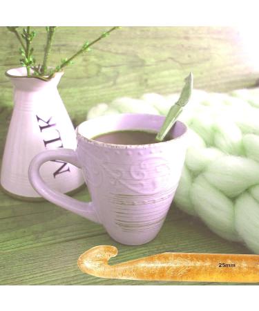 Creammuffin 25mm Huge Crochet Hook with Plastic Handle for Blankets, Shawls, and Crafts - Buy Online on SooperMarket.com