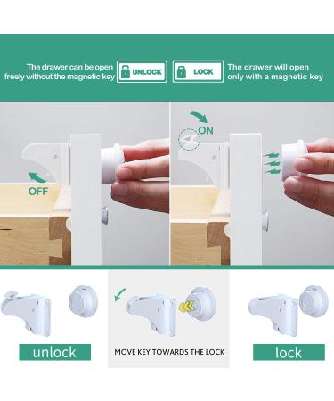 LATTCURE Baby Proofing Kit - 36 Pcs Safety Locks, Corner Protectors, Straps, Socket Covers - White - Buy Online on SooperMarket.com