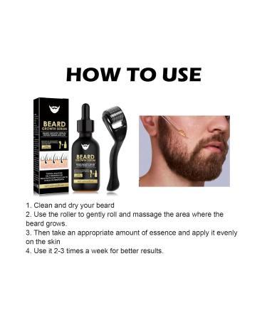 East Moon Beard Shaping Pen 2PC Set | Beard Growth Serum Oil & Roller | Best Gift for Men - Buy Online on SooperMarket.com