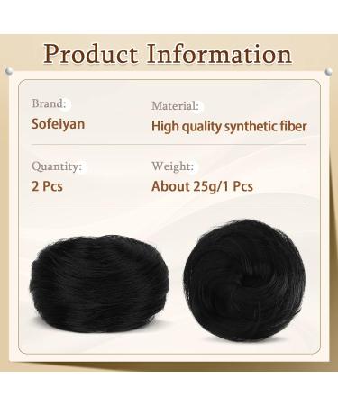 Sofeiyan 2PCS Mini Claw Clip Cat Ears Hair Bun Extension - Black - Buy Online on SooperMarket.com