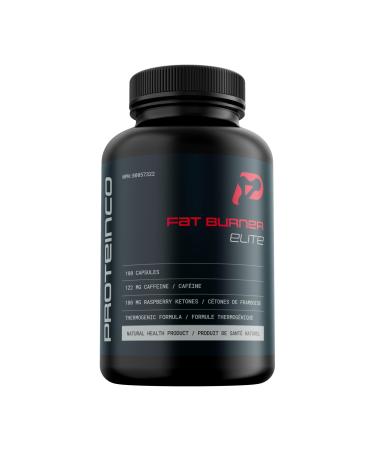 ProteinCo | Fat Burner Elite | Herbal Thermogenic Formula | Weight Loss Women & Men | Caffein Rasberry Ketones L-Carnitine Vitamin B6 Red Cayenne Pepper | 100 capsules