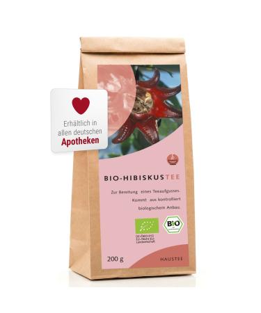 World corner Bio-Hibiskus tea loose 200 g |Controlled & manufactured in Germany |Dried hibiscus flowers freshly filled |Fruity-aromatic relaxation tea |Hibiscus Tea 200g (1 Pack)