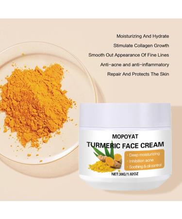 Turmeric Face Cream Face Moisturiser Anti Aging Cream for Radiant & Glowing Skin Dark Spot Corrector Remover for Face Natural Turmeric Cream Skin Care Moisturizing Erase Fine Lines Firming - Buy Online on SooperMarket.com