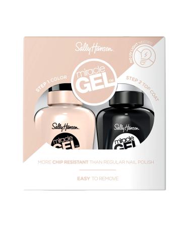Sally Hansen Miracle Gel Limited Edition Duo Nail Polish Top Coat and 11 Birthday Suit - Soft Pink 14.7 ml