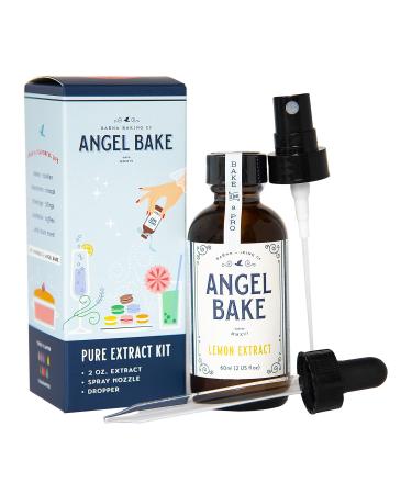 Pure Lemon Extract (5x) For Baking & Mixology. Culinary Grade Food Perfume. Keto Friendly, Vegan, Gluten Free, Non-GMO. No Added Sugar. (Lemon, 2 Oz w/ Spritzer & Dropper) Lemon 2 Oz w/ Spritzer & Dropper