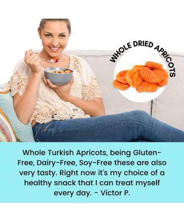 Amrita No Sugar Added Dried Apricots - 1lb, 11 Servings | Healthy Snack - Buy Online on SooperMarket.com