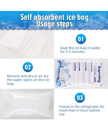 36pc Dry Ice Packs for Shipping - Reusable Cold Shipping Packaging for Frozen Food & Drinks - Bulk Dry Ice Sheets for Coolers - 4.33in x 7.3in - Buy Online on SooperMarket.com