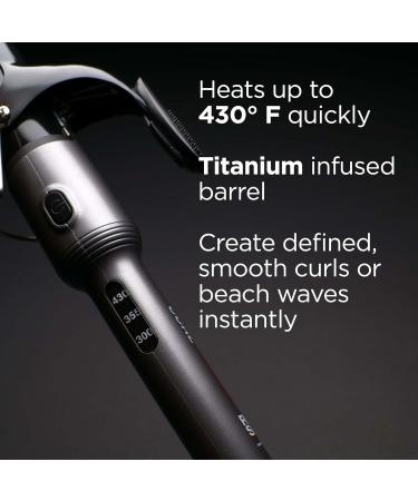 Buy RUSK PRO CurlTitanium 1.25" Curling Iron - Fast Heat All Hair Types Smooth Curls & Beach Waves International Shipping Available - Buy Online on SooperMarket.com