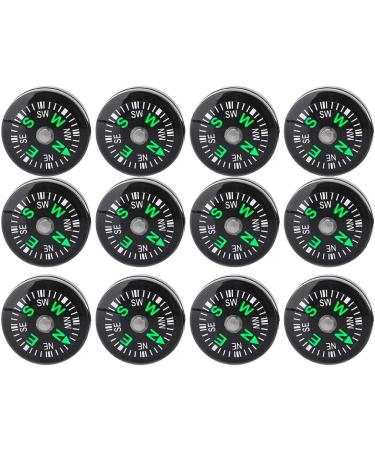 Portable Oil Filled Button Compass 12PCS - Lightweight & Stable for Hiking & Camping - Buy Online on SooperMarket.com