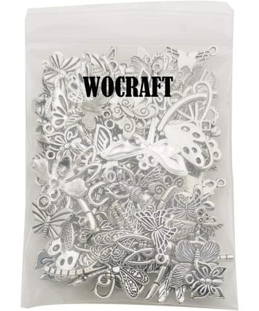 WOCRAFT 100g Mixed Butterfly Dragonfly Bee Insect Charms for Jewelry Making - DIY Necklace Bracelet Crafting Findings (M295) - Buy Online on SooperMarket.com