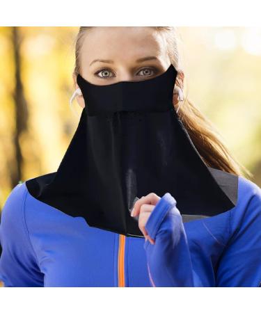 Shenrongtong Face Cover for Sun | Sun Masque SPF Face Cover | Full Face Shield UV Masque Sunscreen Masque Sun Face Cover Breathable Face Scarf Cover for Men Women Black - Buy Online on SooperMarket.com