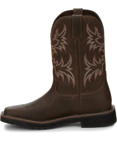 Justin Original Work Boots Men's Stampede Pull-On Square Toe Work Boot - Tan (Size 11.5 Wide) - Buy Online on SooperMarket.com