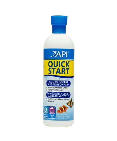 API Quick Start Nitrifying Bacteria, for Freshwater and Saltwater Aquarium 16-Ounce Freshwater