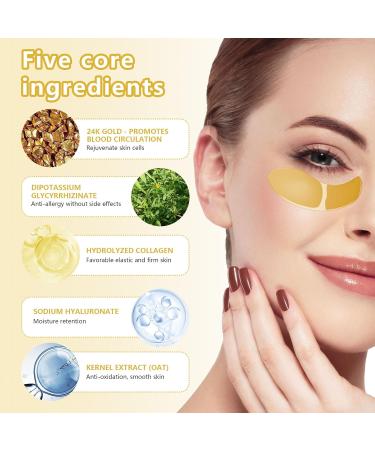 Reusable Anti-Aging Eye Pads - 60 PCs for Dark Circles Puffiness & Moisture | Hydrating Eye Masks with Hyaluronic Acid - Buy Online on SooperMarket.com