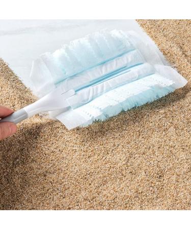 TAMOSH 60Pcs Duster Refills Electrostatic Duster Disposable Dusting Tools for Cleaning with 2 Handles for Home Ceiling Furniture Multi- Dusting - Buy Online on SooperMarket.com