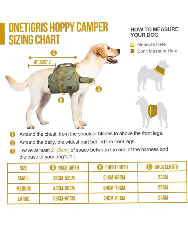OneTigris Hoppy Camper 2.0 Dog Backpack | Tearproof Camping & Hiking Gear for M/L Size Dogs - Ranger Green - Buy Online on SooperMarket.com