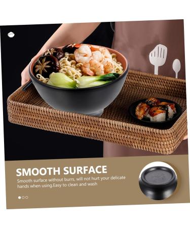 Zerodeko 3pcs Anti-Earth Clay Ramen Bowl De Ceramic Snack Bowls Household Rice Bowl Japanese Bowl Miso Soup Bowls Ceramic Soup Bowl Snack Dish Food Container Commercial Round Bowl 12X12X6.3CMx3pcs Blackx3pcs - Buy Online on SooperMarket.com