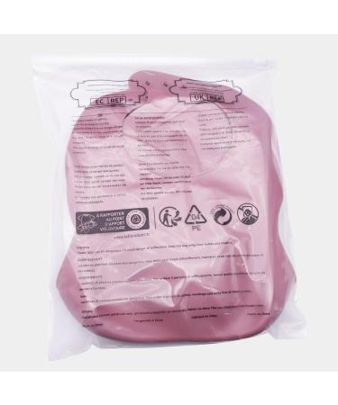 Hoseay Baby Weaning Set 5 in 1 | Silicone Suction Plate, Bowl, Spoon, Fork, Bibs | Pink Squirrel Design | Toddler Feeding Essentials - Buy Online on SooperMarket.com