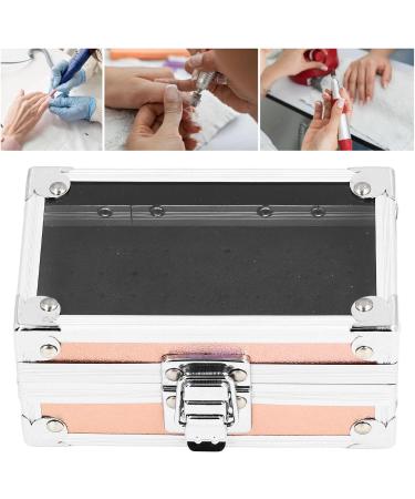 Nail Drill Bit Holder Box with 25 Holes Professional Storage Organizer Container for Salon Manicure Tool (Dazzling Gold) - Buy Online on SooperMarket.com