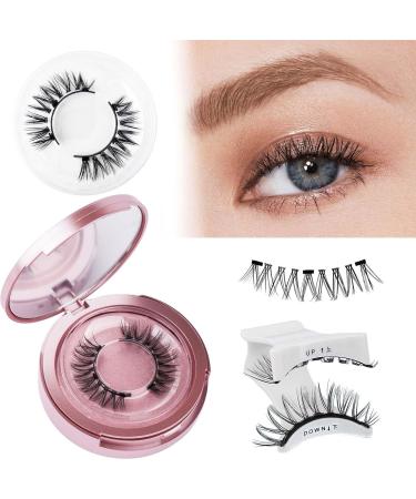 Fadlash Magnetic Eyelashes Kit Magnetic No Glue Eyelashes Natural Look Reusable Magnetic Eyelashes 2 Pairs Magnetic Lashes Without Eyeliner (Y1+Y3) - Buy Online on SooperMarket.com