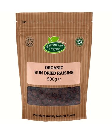 Organic Sun Dried Raisins 500g by Hatton Hill Organic - Certified Organic