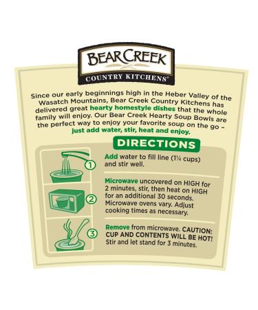 Bear Creek Hearty Soup Bowl Creamy Chicken with Rice 1.9oz (Pack of 6) - Delicious & Convenient Option - Buy Online on SooperMarket.com
