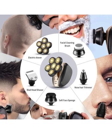5 in 1 Rechargeable Electric Shaver & Hair Clipper | Floating Head Razors & Grooming Essentials for Men - Buy Online on SooperMarket.com