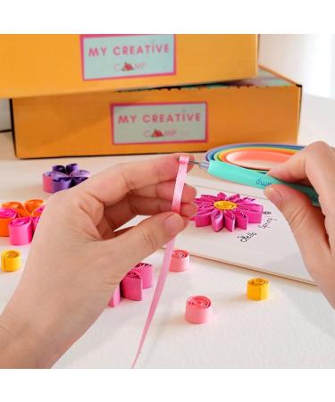 4 Pack Paper Quilling Tools Set with Slotted Tools, Needle, Tweezer, and Storage Box - Buy Online on SooperMarket.com